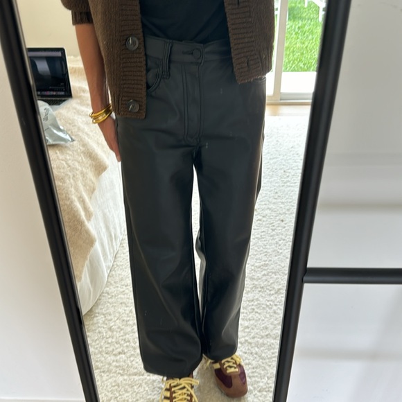 Mother Faux leather crop pants size 26 - Picture 3 of 5